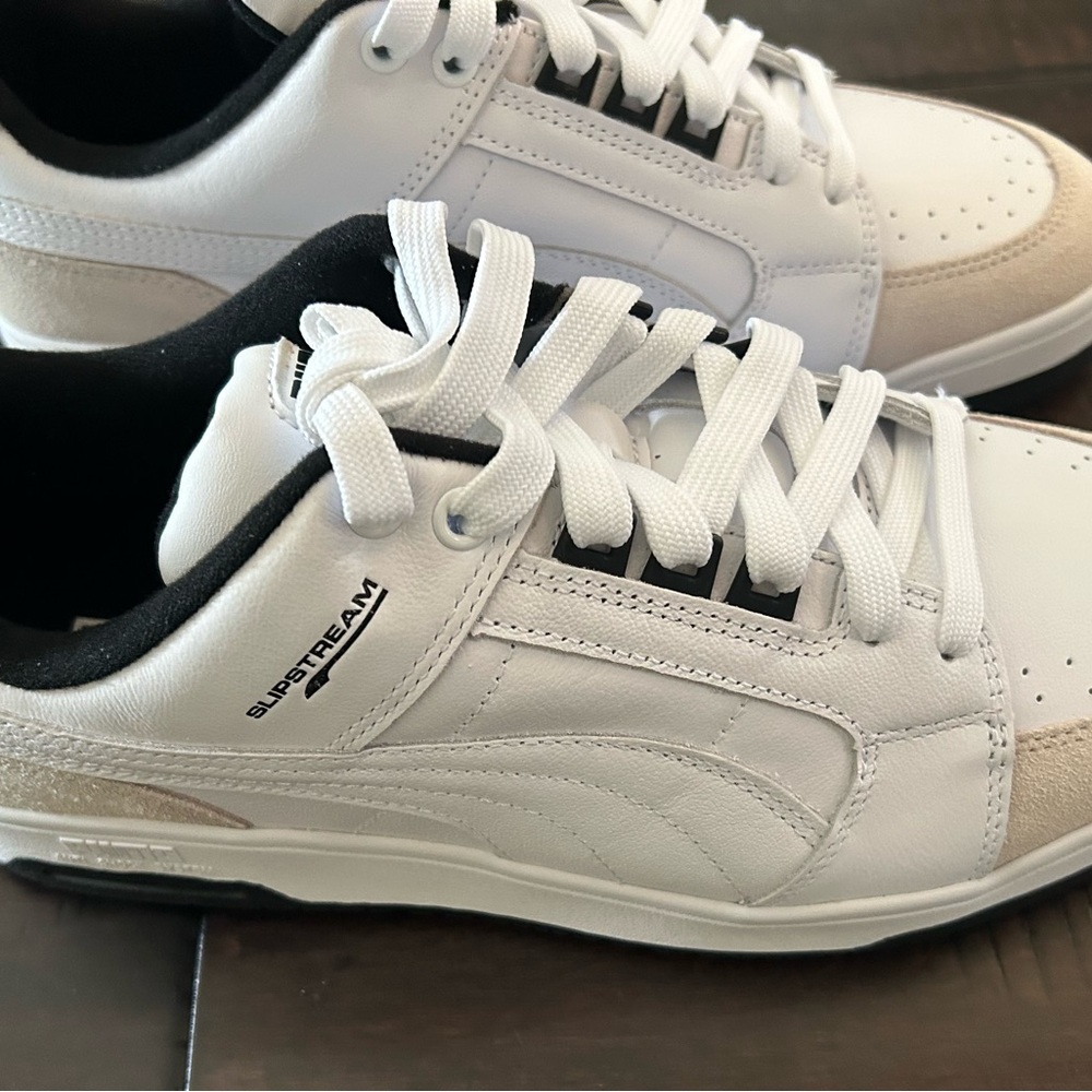NEW Men’s PUMA Slipstream Lo Retro Running Shoe - Size 11 White - Vaporous Grey